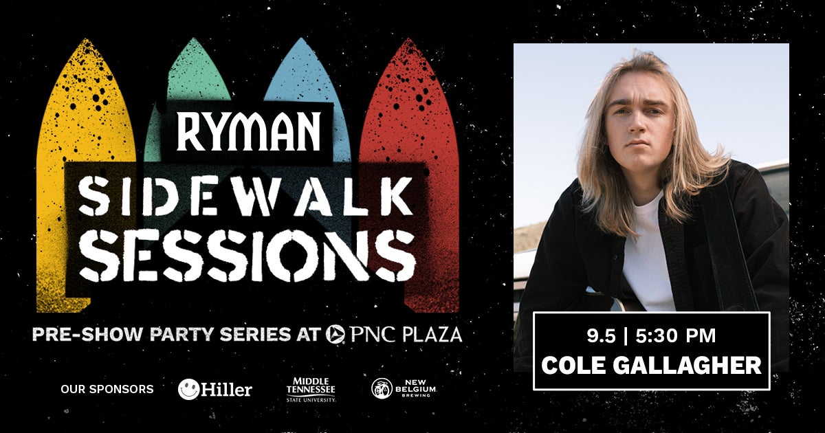 Ryman Sidewalk Sessions with Cole Gallagher