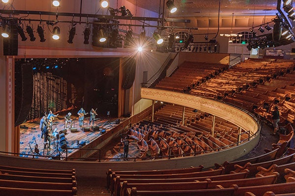 Ryman Auditorium Interactive Seating Map | Elcho Table